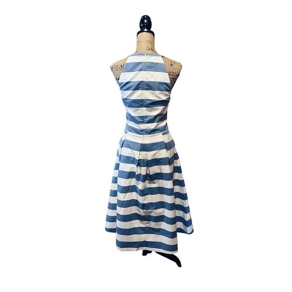 The Limited Nautical Style Cruise Dress  Blue White Stripe Dress Size 14 - Picture 4 of 6